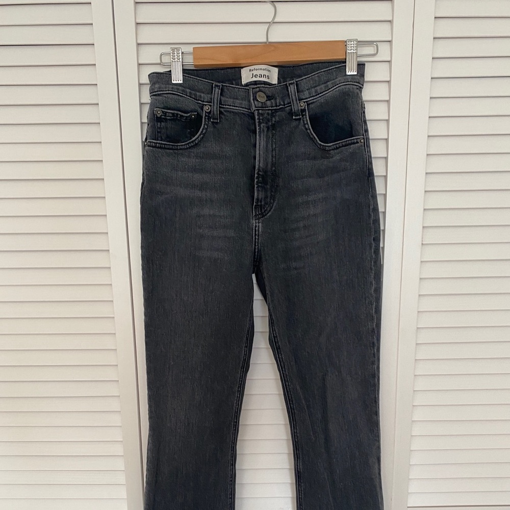 Reformation black jeans size 27